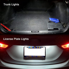 Xpismii Camry license plate light showing rear illumination