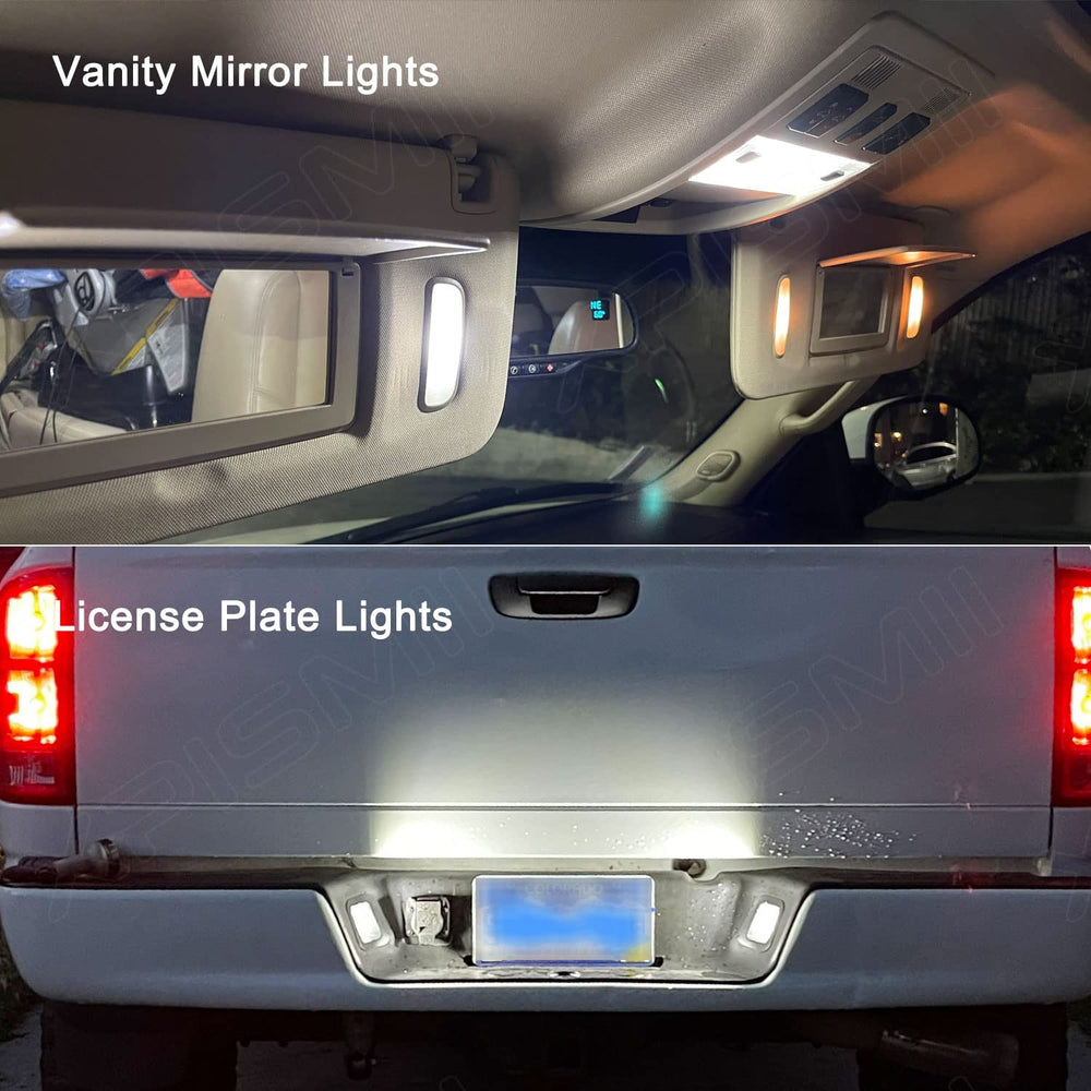 Xpismii Tahoe license plate lights enhance night plate visibility