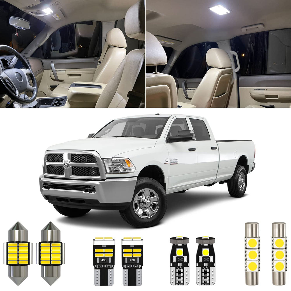 Xpismii Ram interior LED map light; 6000K brightness for clear cabin visibility