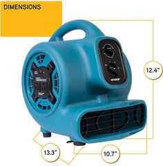 XPOWER P-230AT 3-speed dial offers tailored airflow for every task.
