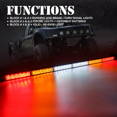 Xprite 36-inch rear LED bar side view shows rugged build and wide illumination.