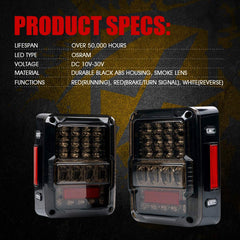 Xprite tail light installation on a Jeep JK demonstrating quick, tool-free setup