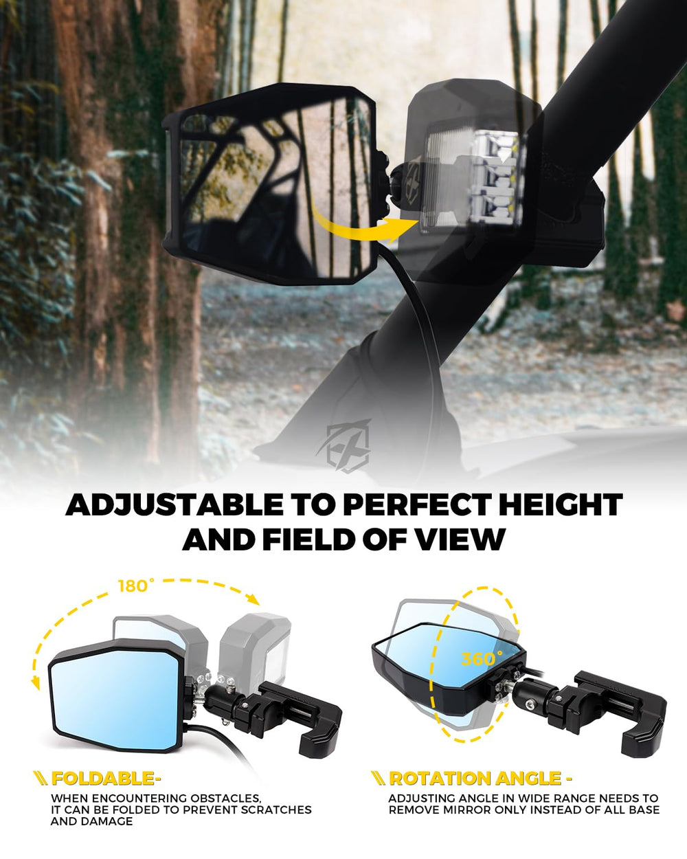 Xprite heavy‑duty aluminum housing resists impact and corrosion.