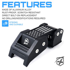 Xprite adjustable tension control enables customization to reduce hood flutter.
