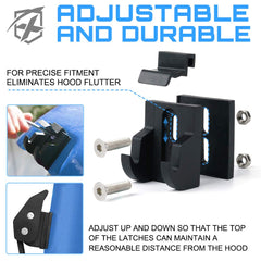 Xprite latches on Jeep Wrangler JK/JL demonstrate compatibility and clean bolt-on fit.