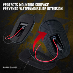 Xprite night visibility with 16 LEDs on smoked amber lights