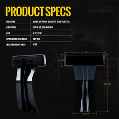 Xprite smoke-lens brake light enhances rear signaling at night