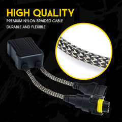 Xprite Reflex headlight installation view with H8/H9/H11 compatibility.
