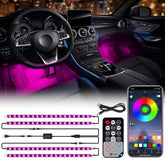 Xprite RGB interior light strip enhances cabin ambiance with vivid color options.