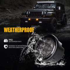 Xprite right-side marker light provides amber glow for on-road cues.