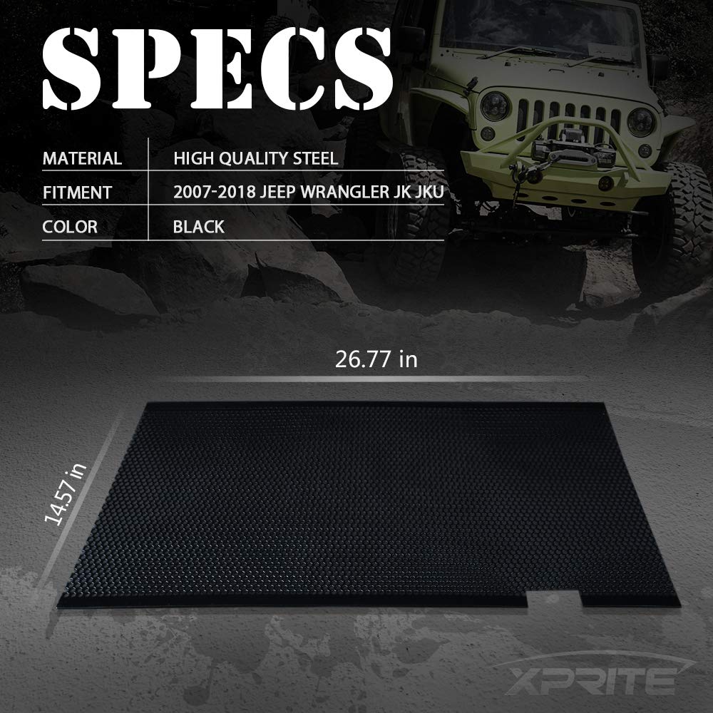 Xprite rust-resistant high-strength aluminum enhances off-road durability.