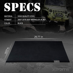 Xprite rust-resistant high-strength aluminum enhances off-road durability.
