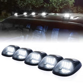 Xprite smoke-lens rooftop light kit front view showing bright LEDs for truck visibility