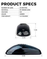 Xprite weather-resistant marker lights resist rain and vibration