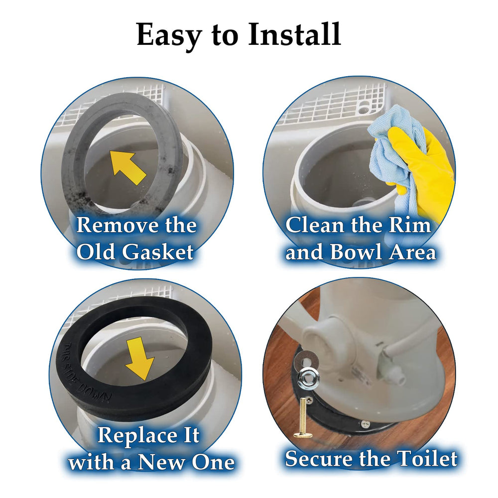 XQIQX RV Toilet Seal fit check on a Dometic toilet.