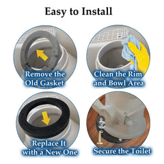 XQIQX RV Toilet Seal fit check on a Dometic toilet.