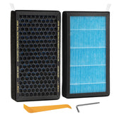 XREY Tesla Model 3/Y HEPA filter close-up showing dense pleats for enhanced filtration.