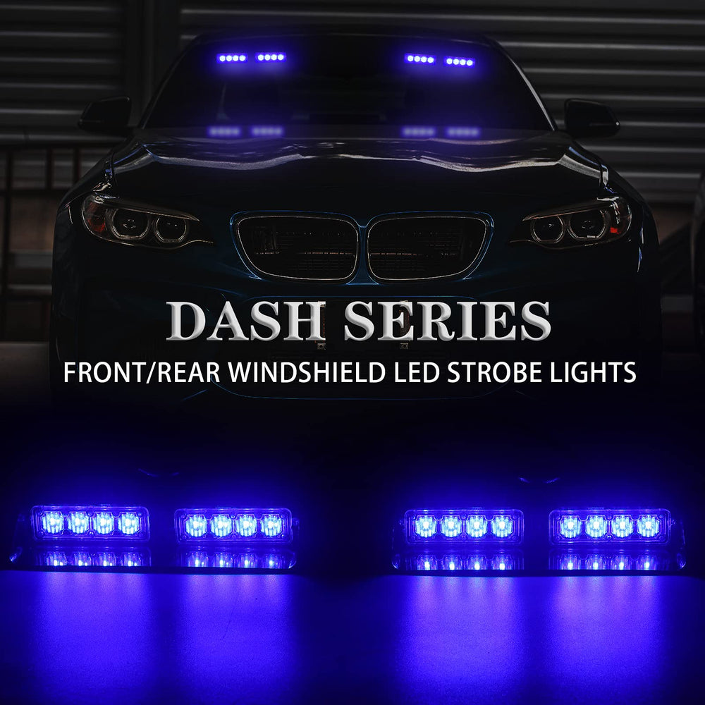XRIDONSEN 16-LED strobe lights signal in rain or fog