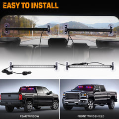 XRIDONSEN interior mount offers front or rear windshield installation with stable suction cups