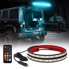 XRIDONSEN 40 inch RGBW rear window light brightens the cargo area for night loading