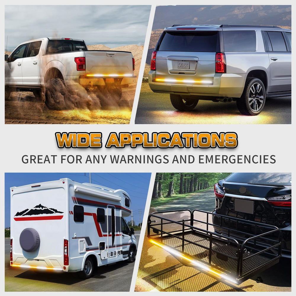 XRIDONSEN construction vehicle warning light strip improves rear awareness