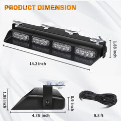 XRIDONSEN deck split light bar suits construction and service vehicles