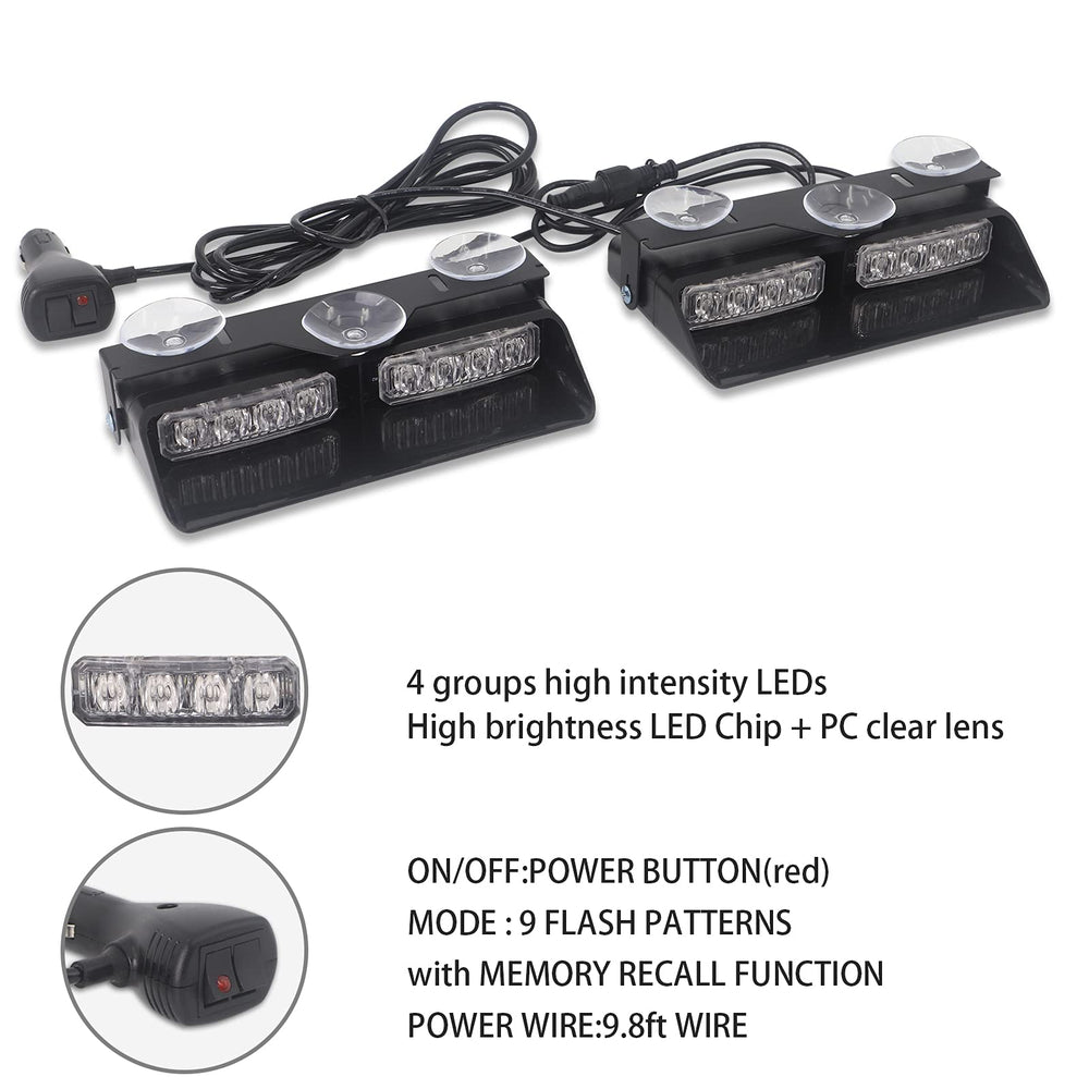 XRIDONSEN dual-switch emergency light for 12V vehicles