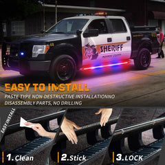 XRIDONSEN easy-stick installation with strong adhesive for quick setup.