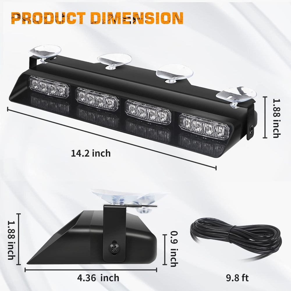 XRIDONSEN emergency dash light control panel blue supports memory and patterns