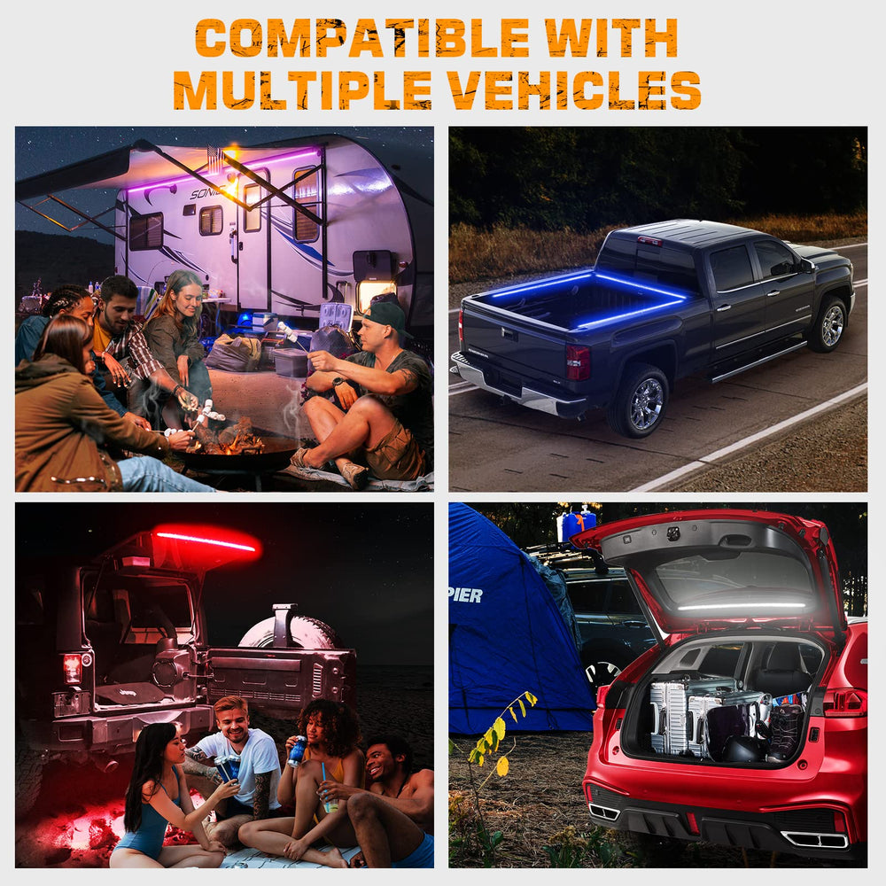 XRIDONSEN jeep wrangler bed and door light for safer entry