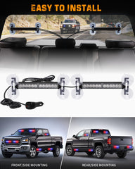 XRIDONSEN police lights IP67 housing withstands rain and dust for reliability.
