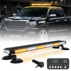 XRIDONSEN rooftop strobe amber white high visibility for emergency vehicles.