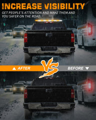 XRIDONSEN strobe light bar mounted on vehicle roof for emergency signaling