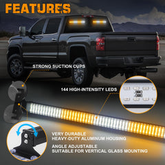 XRIDONSEN light bar side angle highlighting compact profile and visibility