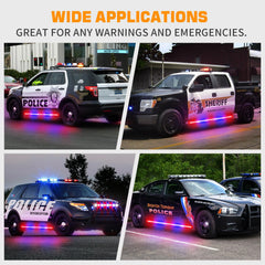 XRIDONSEN wide application for emergency vehicles, trucks, and SUVs.