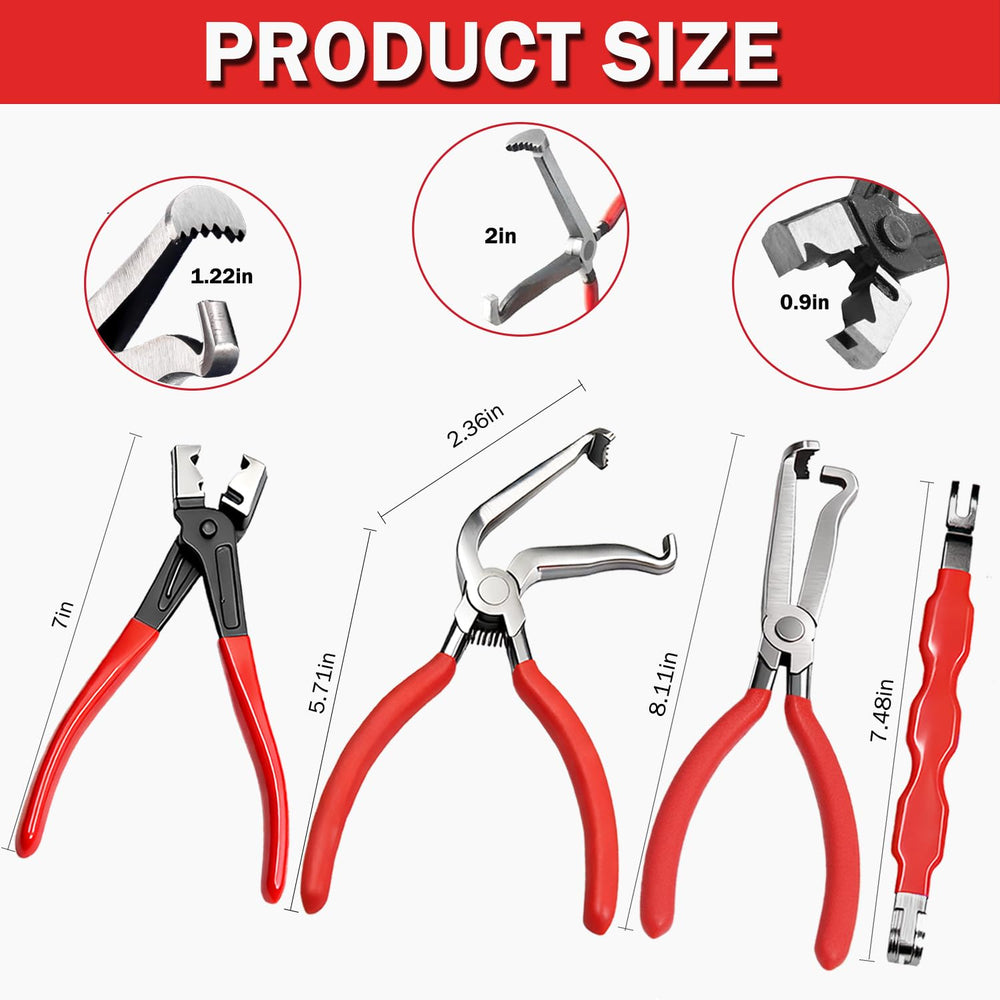 XRIONELL 60-degree disconnect pliers for easier access around connectors.