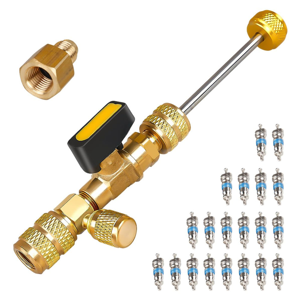 X.Store dual-size valve core tool kit displayed in pouch for easy HVAC repairs