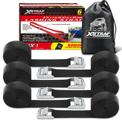 XSTRAP STANDARD cam buckle close-up with rugged clamp for secure cargo.