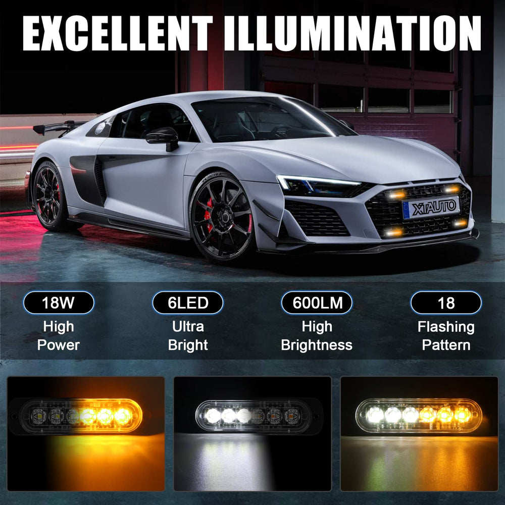 XTAUTO ultra-slim surface-mount strobe light demonstrates discreet installation