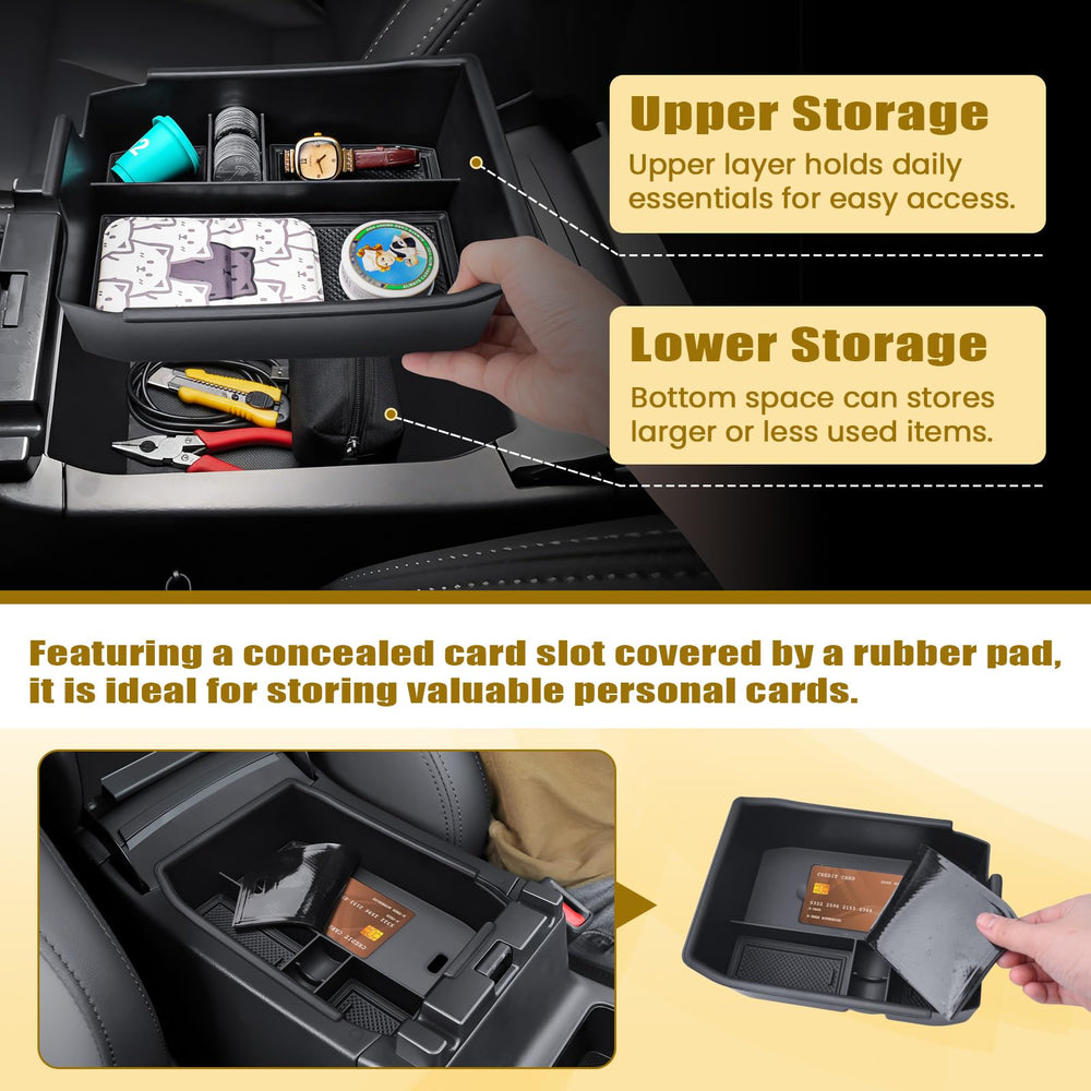 XTKER two-tier design with dedicated sections for daily essentials