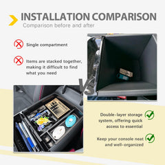 X-TKER Center Console Organizer coin holder keeps change organized.