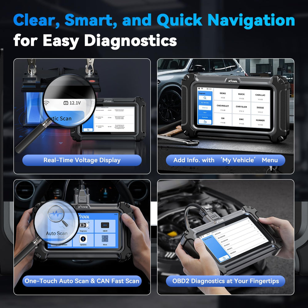 XTOOL D5S AutoVIN with DTC lookup speeds fault identification.