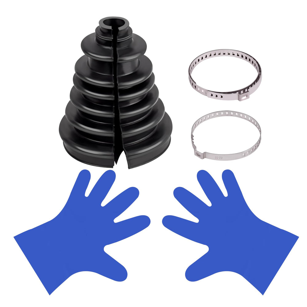 XTPTFABS CVS18 universal split gaiter close-up protecting CV joints from dirt and debris.