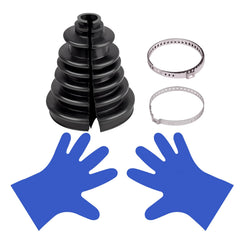 XTPTFABS CVS18 universal split gaiter close-up protecting CV joints from dirt and debris.
