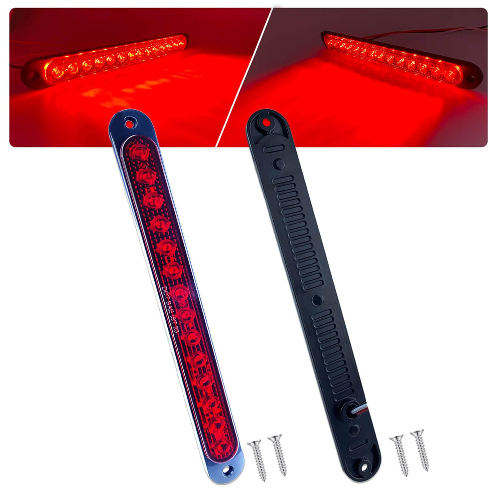 XtraGlow 10inch LED trailer light bar front view, high visibility braking.