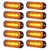 XtraGlow 3.4 inch amber LED trailer marker light for clear trailer visibility.