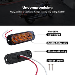 XtraGlow IP67 waterproof design stands up to rain, snow, and dust.