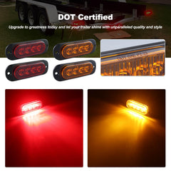 XtraGlow red mini side marker lights boost side awareness on the road