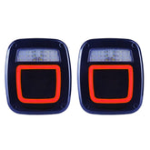 XtraGlow smoked halo tail light left enhances visibility with a stylish smoked lens