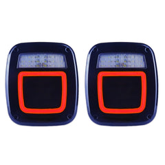 XtraGlow smoked halo tail light left enhances visibility with a stylish smoked lens